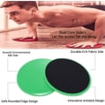 thumbnail image 5 of Dual Fitness Exercise Core Sliders and 5 Loop Yoga Workout Resistance Bands Set for Leg Booty Building, Strength Slides Work Smoothly Training, Core Gliding Discs for Hips and Leg, 5 of 5