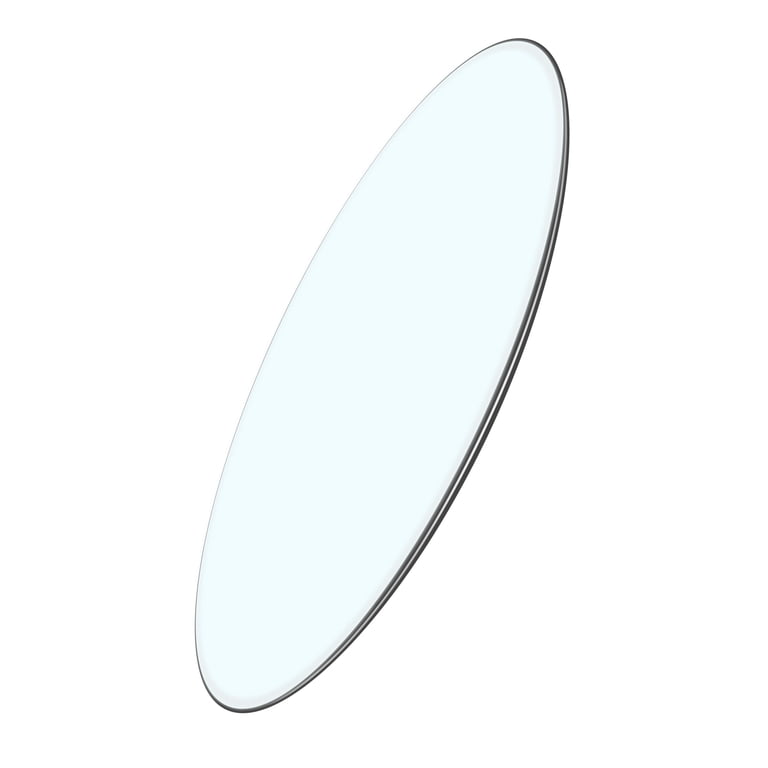 36-inch Round Glass Table Top - 1/2-inch Flat Polish Edge