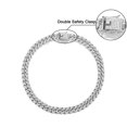 thumbnail image 2 of Collar cubano de Miami NQ para hombre Oro de 18 quilates Plata Acero inoxidable 13 mm, 2 of 4