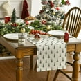 thumbnail image 2 of Beige Xmas Tree Christmas Table Runner, Seasonal Winter Kitchen Dining Table Decoration for Home Party Decor 13x72 Inch, 2 of 6