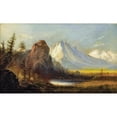 thumbnail image 3 of Bierstadt, Albert 14x10 Black Modern Framed Museum Art Print Titled - Cathedral Rock, 3 of 5