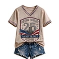 thumbnail image 2 of Vintage 911 25TH Anniversary Tshirt for Women Memorial We Will Never Forget American Flag Honor Faith Tee Tops, 2 of 4