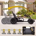 thumbnail image 4 of VIBESPARK Drift Go Kart, 24V 10AH Electric Go Kart for Kids Ages 6-14, 360° Drift Mode, Ride On Car with Backrest & Adjustable Seat, 300W Dual Motors, Max Speed 7.5mph/h, Black, 4 of 9