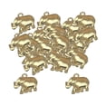 thumbnail image 1 of 50 colgantes de aleación para hacer joyas, cuentas con agujero de 3 mm, dijes de elefante para Dorado, 1 of 9