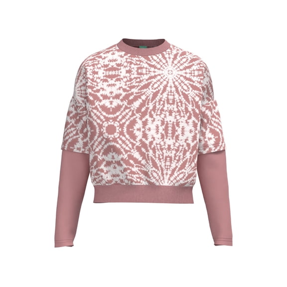 Moire - Girls Crop Sweatshirt