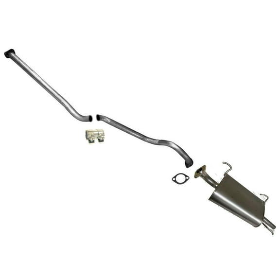 for Nissan for Sentra 2002-2006 1.8L Cat Back Muffler Exhaust System - Uncoated, US Made - Fitment Kit Included