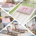 thumbnail image 6 of Pink Bow Throw Pillow Covers, Cute Watercolor Girls Cartoon Luxury Soft Breathable Pillow Cases with Invisible Zipper for Sleeping, Small Pillowcases for Couch Bed Sofa Chair 16x24 Inches, 6 of 9