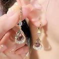 thumbnail image 4 of Lymphatic Huggie Hoop Earrings for Women Silver Zircon Rhinestone Dainty Fashion Jewelry 3 pack, 4 of 4