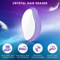 thumbnail image 2 of HearthHarmony Crystal Hair Eraser for Women, Painless Exfoliation Removal, Reusable Hair Remover for Arms/Legs (Matte Purple), 2 of 11