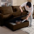 thumbnail image 3 of Soft Corduroy Footrest, Combine with Sofa for New Layouts - Comfort in Apartment Living, 3 of 6
