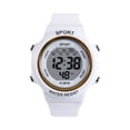 thumbnail image 2 of Resicozy Digital Sports Watch for Womens Mens Waterproof Watch Soft Silicone Strap Wrist Watch White One Size, 2 of 4