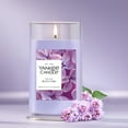 thumbnail image 2 of Yankee Candle Medium Pillar Scented Candle, Lilac Blossoms, 14.25 oz (2-Pack), 2 of 9