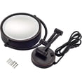 thumbnail image 5 of Wall-Mounted Makeup Mirror,8 inch Magnifying Double Sided Led Lighted Mirror,Bathroom Extendable 360° Swivel Shaving Cosmetic Vanity Mirror with Plug Switch,Brass,7X /Gold/1, 5 of 26