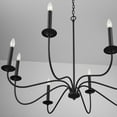 thumbnail image 3 of Chandelier 8 Light Black Iron Metal In Transitional Style 40 High By 29.5 Wide     -Traditional Installation Capital Lighting 437281Bi, 3 of 6