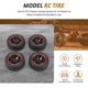 thumbnail image 4 of for 1:10 Rally Car 75mm Rubber Tires and Wheel Rims for 1/10 Scale HSP 94123 HPI Kyosho Tamiya RC on, 4 of 5
