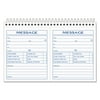 TOPS, TOP4007, 2 Calls Per Page Phone Message Book, 1 Each, White