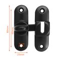 thumbnail image 5 of Barn Door Lock 90/180 Degree Flip Sliding Door Latch Punch Free Simple Installation Heavy-Duty Bar Gate Latch Safety Slide Door Lock, 5 of 8