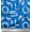 Medium Blue, variant on Soimoi Cotton Duck Fabric Alphabets,Waves & Fish Artistic Print Fabric by the Yard 42 Inch Wide