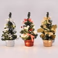 thumbnail image 2 of Adorno de mesa de árbol de Navidad artificial de 20/30 cm con bolas de luz LED 2023 Decoración navideña para el hogar Regalo de Año Nuevo 2024 Mini, 2 of 5