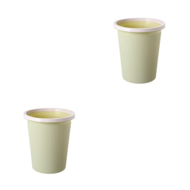 Yuarrent Soluciones de almacenamiento convenientes - Cubo de basura para cualquier habitación Cesta de almacenamiento Cubo de almacenamiento Verde Nórdico 27*31*19cm 2piezas