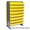 Blue, variant on Quantum Storage Systems B382171 QPRD-801 Double Sided Rack with 48 Yellow Euro Drawers - 24 x 36 x 60 in.