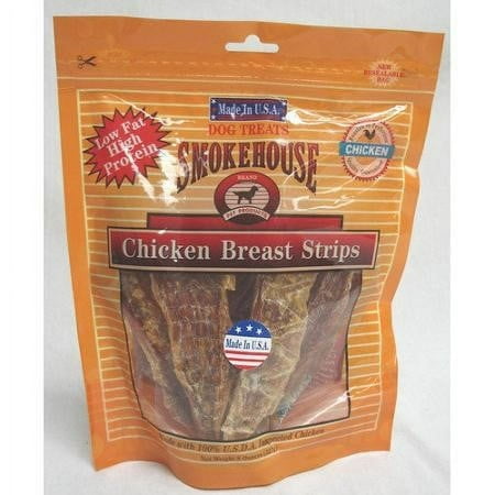 UPC: 0078565843172 | SmokeHouse Chicken Breast Strips Chicken Dog Treats  8 Oz
