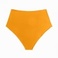 thumbnail image 5 of TOWED22 High Waisted Bikini Bottoms Ruched Tummy Control Swimsuits Bottoms Sexy Swim Bottom Bathing Suits for Women(Yellow,L), 5 of 5