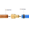 thumbnail image 3 of For Pex-B Female Sweat Adapter,Brass Fitting Adapters,Barb Pipe Plumbing Fitting, 3 of 7