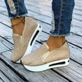 thumbnail image 3 of Mostsola Walking Shoes Women Loafers Platform Sneakers Fashion Pattern Wedges Heels for Women, 3 of 8
