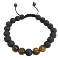 thumbnail image 1 of Minnieouse Pulseras a juego de moda, difusora de rocas de negra mate ajustable, cuentas de oración, accesorios para mujeres, regalos para Ropa, zapatos y accesorios Miscelánea ojo de tigre Minnieouse AP008879-03, 1 of 6