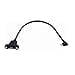 thumbnail image 3 of Kework 0.3 Meter Micro USB Extension Cable, 90 Degree Right Angle Micro USB 5 Pin Male to Micro USB Female Screw Mount Extender Cable (R-Micro USB), 3 of 4