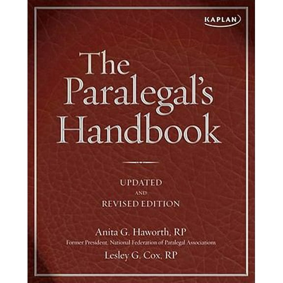 Pre-Owned The Paralegal's Handbook (Paperback) 1607147130 9781607147138