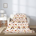 thumbnail image 2 of Gaeub Cute Gnomes In Red Truck Print Flannel Throw Blanket, Home Fleece Throw Blanket for Couch or Bed,Decorative Blankets,Lightweight Fuzzy Flannel Blanket-60"x50", 2 of 6