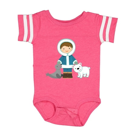 

Inktastic Eskimo Boy Cute Alaska Boys Baby Bodysuit