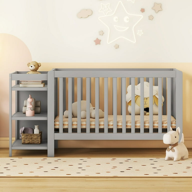 Crib with storage and cheap changing table