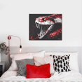 thumbnail image 4 of Susaid Fierce Red Viper Graphic Art Pattern Canvas Wall Decor Poster Framed Artwork Decoration for Bedroom Home Office Ready to Hang,Horizontal, 4 of 6