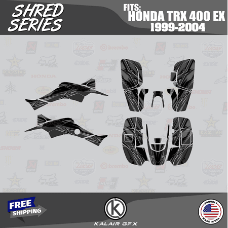 Kalair GFX Graphics Kit for Honda ATV TRX 400EX (1999-2004) Shred Series