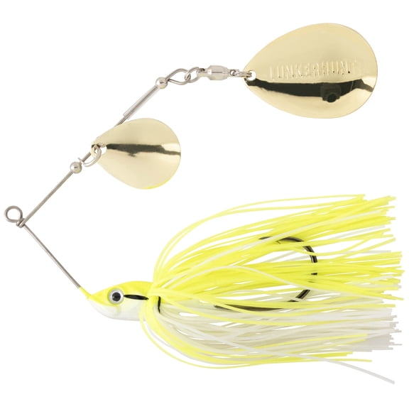 Lunkerhunt Impact Thump Colorado Blade Spinnerbait Fishing Lure, 3/8 oz, Electric