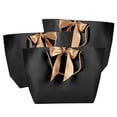 thumbnail image 1 of Bolsas de regalo de papel, 10 piezas de papel negro para recuerdo, bolsa de regalo de papel negro, bolsas de regalo de papel, características de vanguardia, 1 of 9