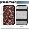 thumbnail image 5 of Yuyamidu Red Hibiscus Auto Center Console Armrest Cover Pad Soft Car Arm Rest Cushion Accessories Fit SUV Truck Sedan Flannel Car Armrest Cover Cushion, 5 of 7