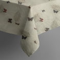 thumbnail image 5 of Beige Leaf Butterfly Pattern Square Tablecloth,Waterproof Square Table Cover,Wipeable Spillproof Washable Table Cover for Home Kitchen Party Decor 42"X42"(107x107cm), 5 of 6