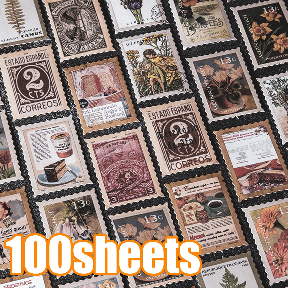 324 Pcs Vintage Scrapbooking Sticker Paper Supplies for Journaling Retro Collection Washi Stamping DIY Craft Kits Collage Album Bullet Aesthetic Cottage Picture Frames Botanical Nature