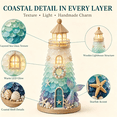 thumbnail image 3 of DIY Lighted Sea Glass-Style Lighthouse Kit Collection, DIY Sea Glass Lighthouse Kit with Pieces & Guide, Adults Craft Kit, Handmade Ocean Beach Decor Gift for Craft Lovers, 3 of 9