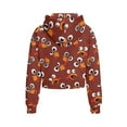 thumbnail image 2 of Uourmeti Funny Turkey Print Girls Half Zipper Sweatshirt kids Half Zipper Sweatshirts with Pocket kids Sweatshirt kid Size 11-12, 2 of 7