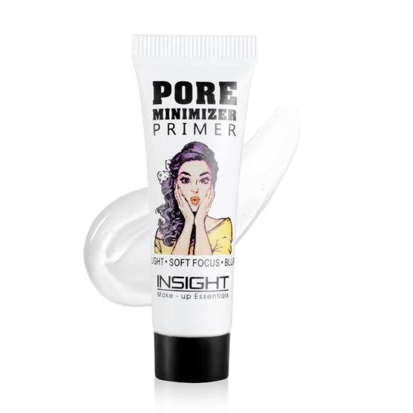 Insight Cosmetics Prebase minimizadora de poros | Prebase para maquillaje facial | Minimizador de poros y líneas finas | Hidratante e hidratante | Impregnado con aloe vera | Acabado mate seda (10 ml)