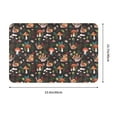 thumbnail image 3 of Xecao Mushroom Snail print Flannel Mat: Non-slip, 16x24in. Ideal for kitchen, bedroom, bath & living room., 3 of 9