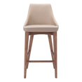 thumbnail image 3 of ZUO Chaise de Comptoir de la Lande Beige, 3 of 4