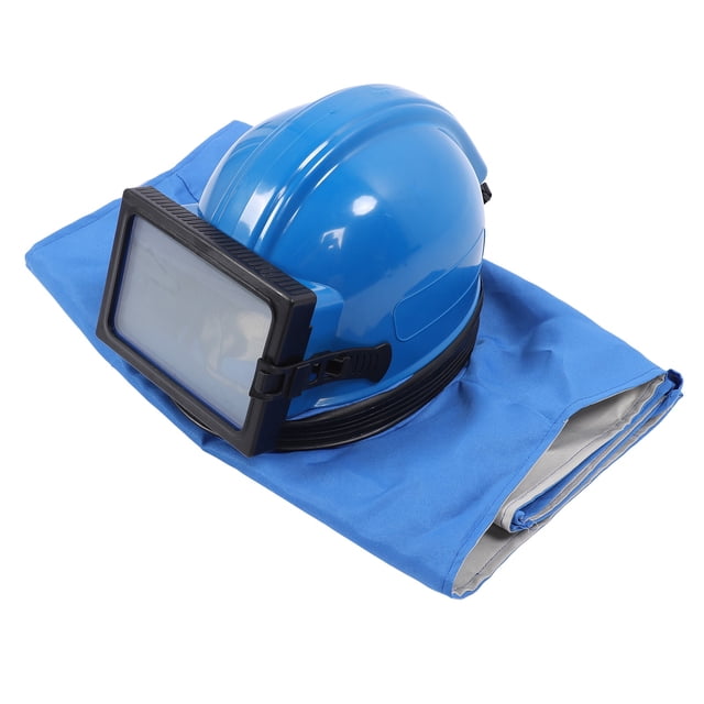 Sandblasting Face Cover, Adjustable Airflow Sand Blasting Hood for Construction Site