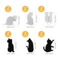 thumbnail image 2 of OUNONA 12Set Glass Markers Cat Kitchen Accessories Environmental Friendly Silicone for Wedding, 2 of 8