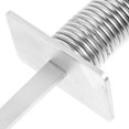thumbnail image 3 of Raindrops Durable Plated Silver Football Flagpole Holder with Spring Mounted Spike for Soccer Fields, 3 of 8